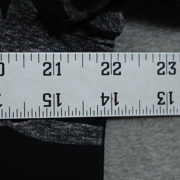 AllSaints Bhutan SS Crew Shirt Mens Small Black Gray Palm Print Short Sleeve Tee - Picture 4 of 10